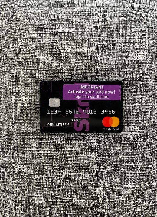 Download Skrill Mastercard 2 photolook front Photoshop template